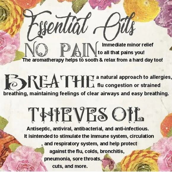 3- 10ML"Take Care" Essential Blends Roll Ons *No Pain *Breathe *Thieves' Oil - Picture 2 of 8